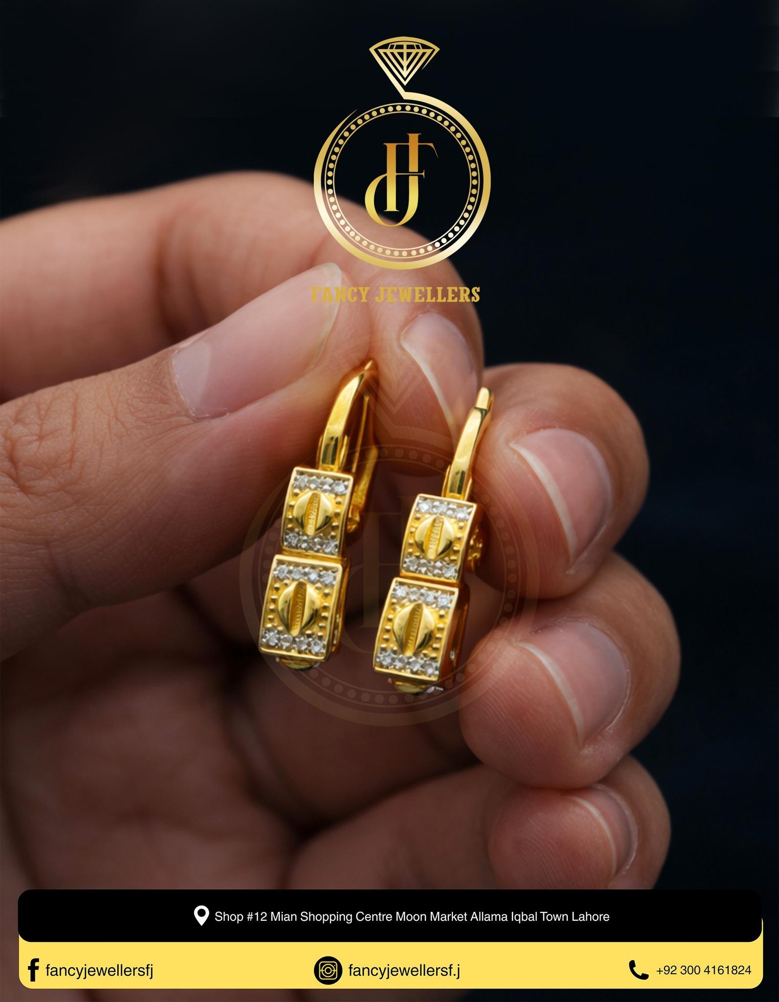 Gold Earring Design 007